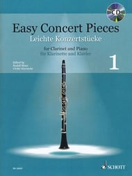 Easy Concert Pieces #1 Clarinet and Piano BK/CD cover